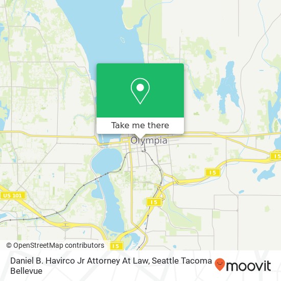 Daniel B. Havirco Jr Attorney At Law map