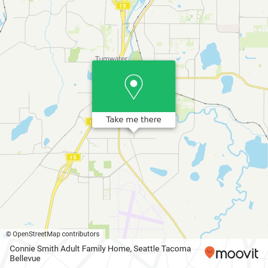 Connie Smith Adult Family Home map