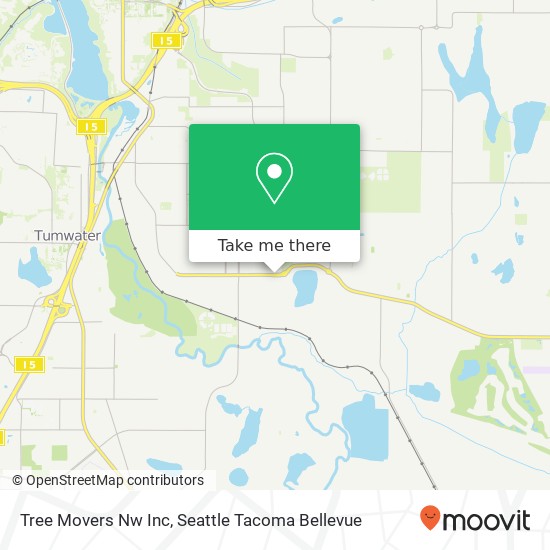 Tree Movers Nw Inc map