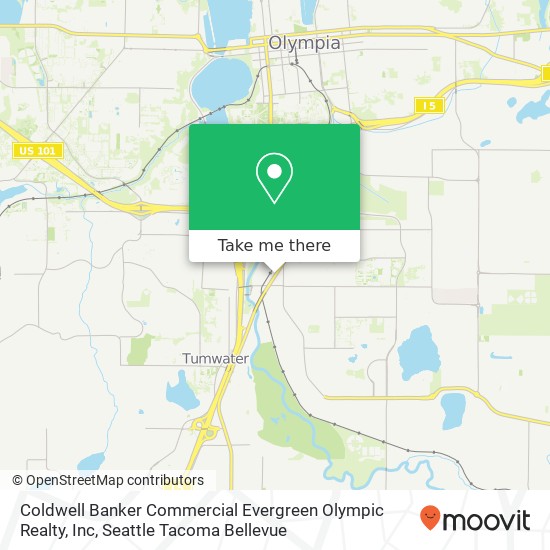 Mapa de Coldwell Banker Commercial Evergreen Olympic Realty, Inc