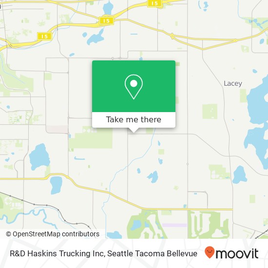R&D Haskins Trucking Inc map