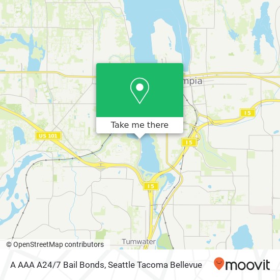 A AAA A24/7 Bail Bonds map