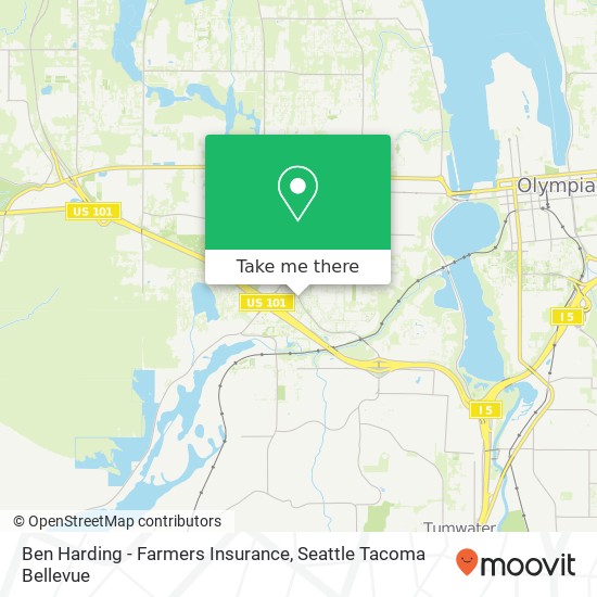 Mapa de Ben Harding - Farmers Insurance