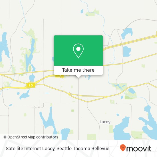 Satellite Internet Lacey map