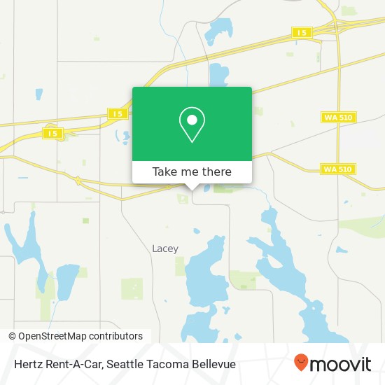 Hertz Rent-A-Car map