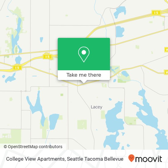 Mapa de College View Apartments