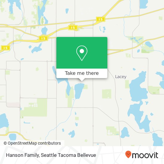 Hanson Family map