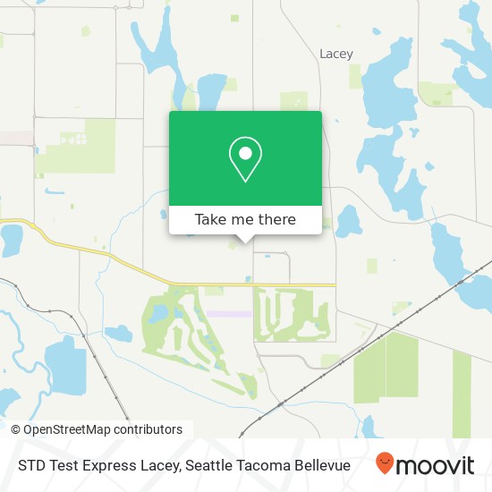 Mapa de STD Test Express Lacey