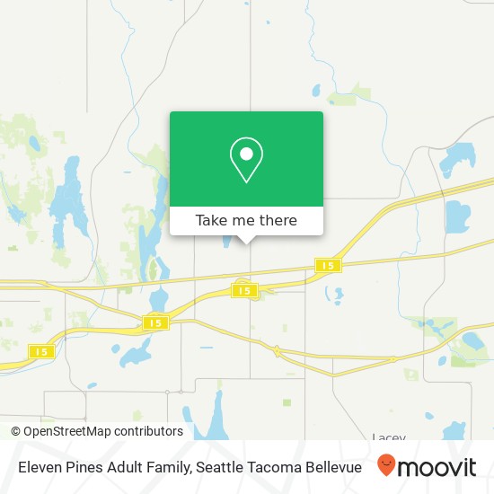 Eleven Pines Adult Family map