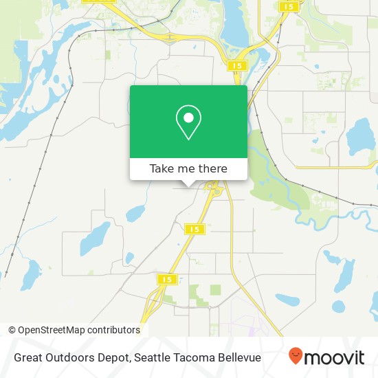 Great Outdoors Depot map