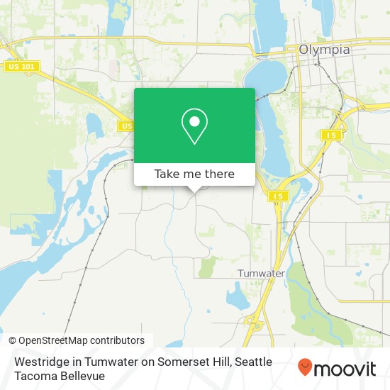 Westridge in Tumwater on Somerset Hill map