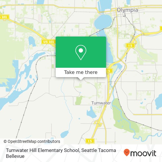 Tumwater Hill Elementary School map