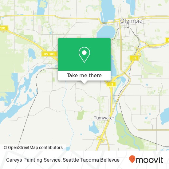 Careys Painting Service map