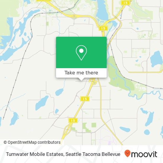 Mapa de Tumwater Mobile Estates