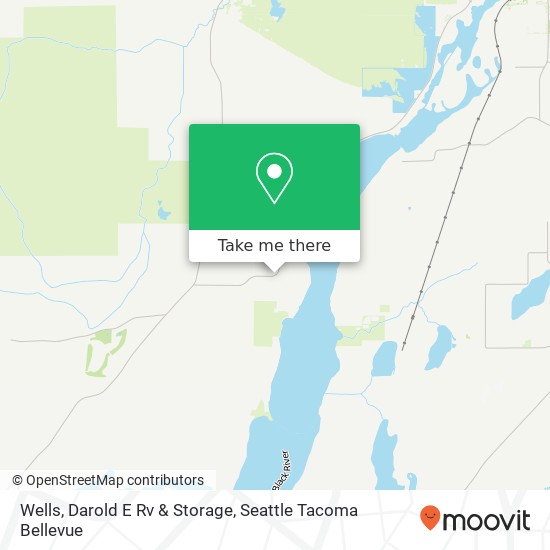 Wells, Darold E Rv & Storage map