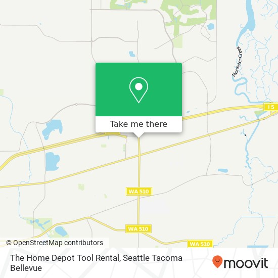 The Home Depot Tool Rental map