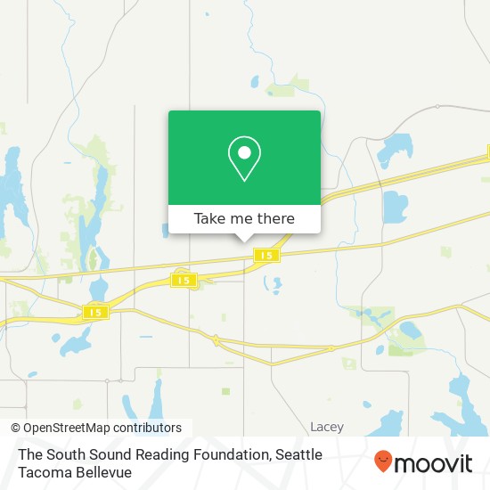 Mapa de The South Sound Reading Foundation