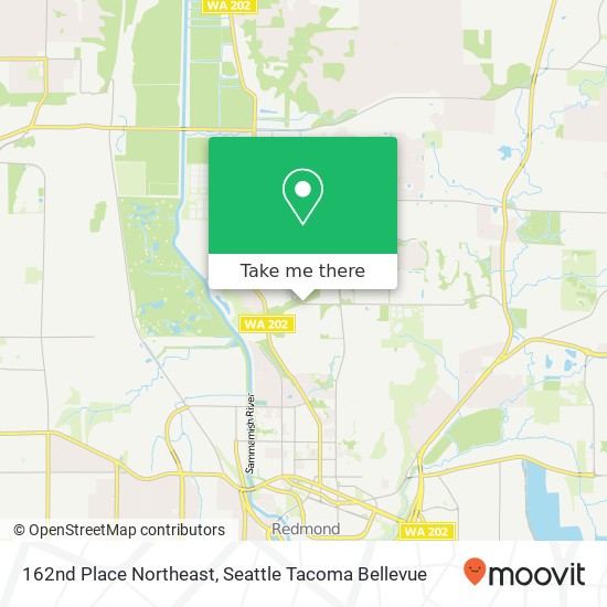 162nd Place Northeast map