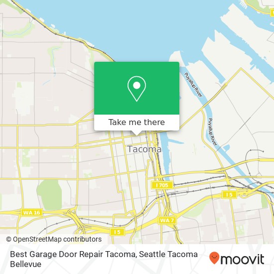 Best Garage Door Repair Tacoma map