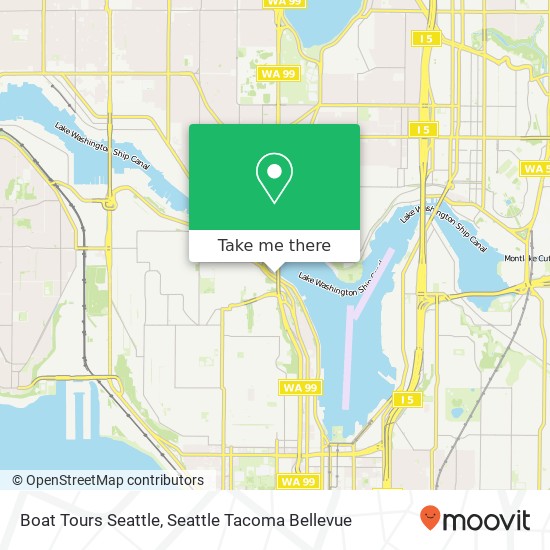 Boat Tours Seattle map