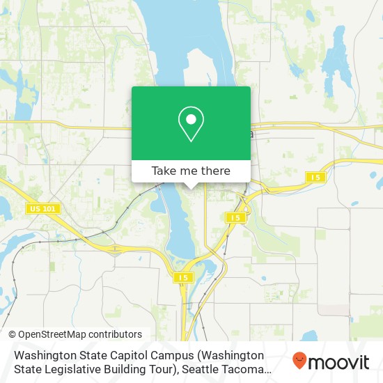 Mapa de Washington State Capitol Campus (Washington State Legislative Building Tour)