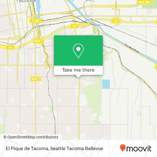 El Pique de Tacoma map