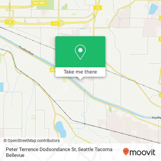 Mapa de Peter Terrence Dodsondance Sr, 4229 64th Ave E Fife, WA 98424