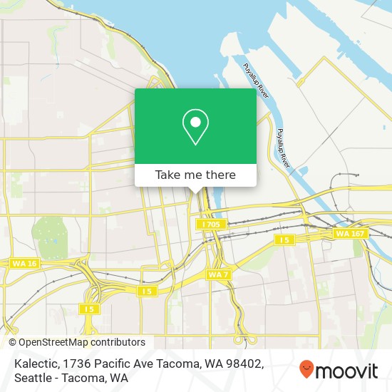 Mapa de Kalectic, 1736 Pacific Ave Tacoma, WA 98402