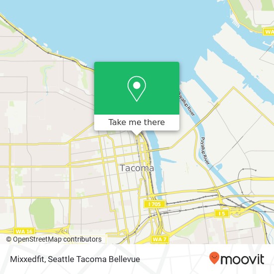 Mapa de Mixxedfit, 702 Pacific Ave Tacoma, WA 98402