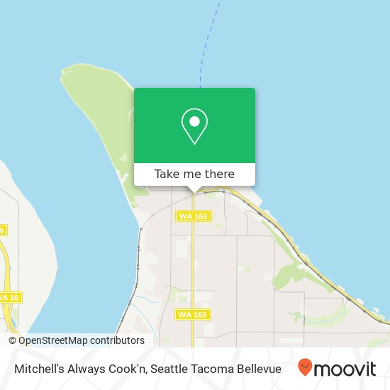 Mapa de Mitchell's Always Cook'n, 5037 N Pearl St Tacoma, WA 98407