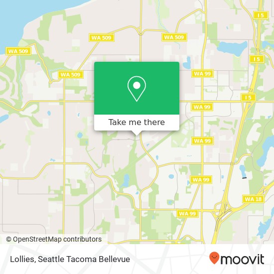 Mapa de Lollies, 32925 1st Ave S Federal Way, WA 98023