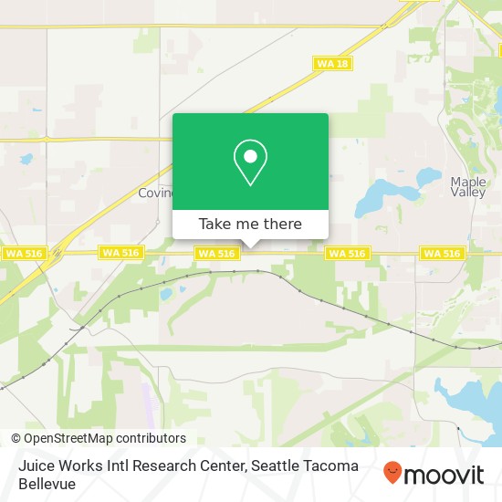 Mapa de Juice Works Intl Research Center, 19323 SE 270th Pl Covington, WA 98042