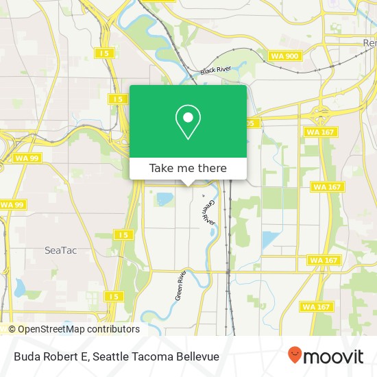 Mapa de Buda Robert E, 411 Strander Blvd Tukwila, WA 98188