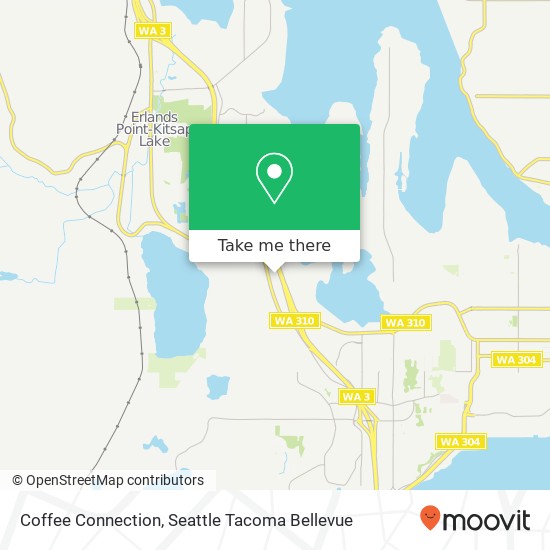 Mapa de Coffee Connection, 5610 Kitsap Way Bremerton, WA 98312