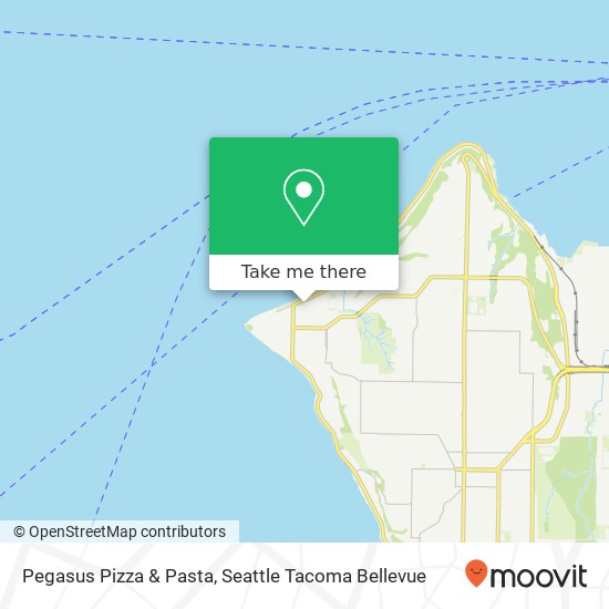 Mapa de Pegasus Pizza & Pasta, 2770 Alki Ave SW Seattle, WA 98116