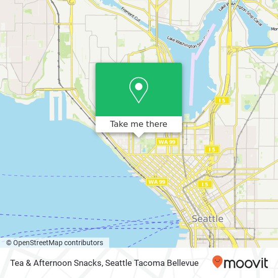 Mapa de Tea & Afternoon Snacks, Seattle, WA 98109