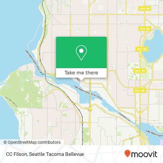Mapa de CC Filson, 5101 Ballard Ave NW Seattle, WA 98107