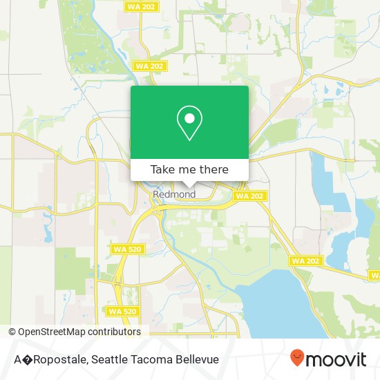 Mapa de A�Ropostale, NE 74th St Redmond, WA 98052