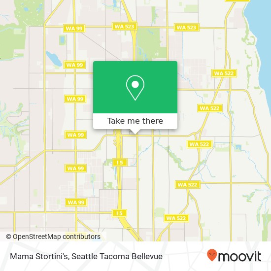 Mapa de Mama Stortini's, 401 NE Northgate Way Seattle, WA 98125