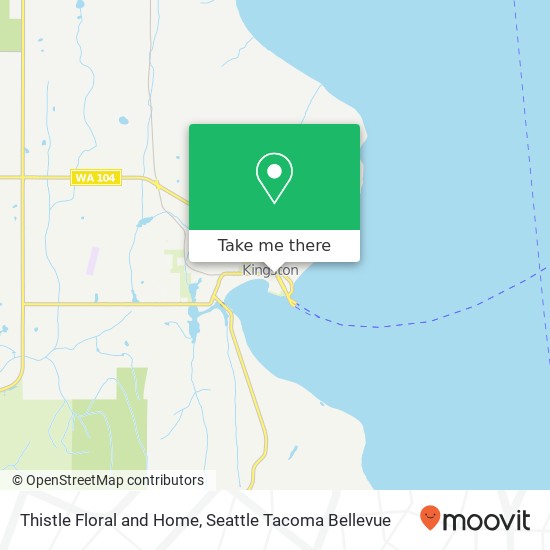 Mapa de Thistle Floral and Home, NE West Kingston Rd Kingston, WA 98346