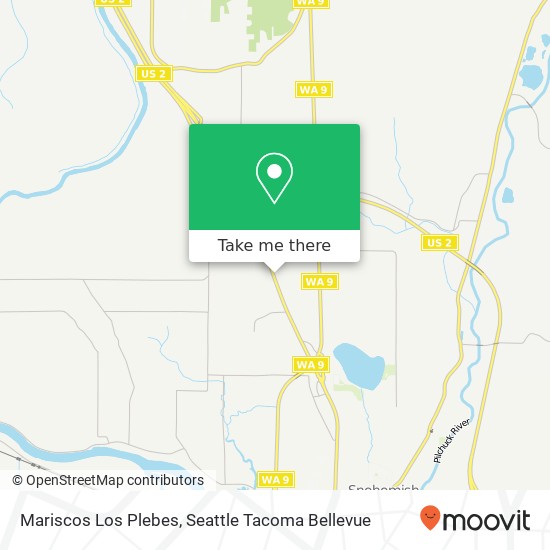 Mapa de Mariscos Los Plebes, 2707 Bickford Ave Snohomish, WA 98290