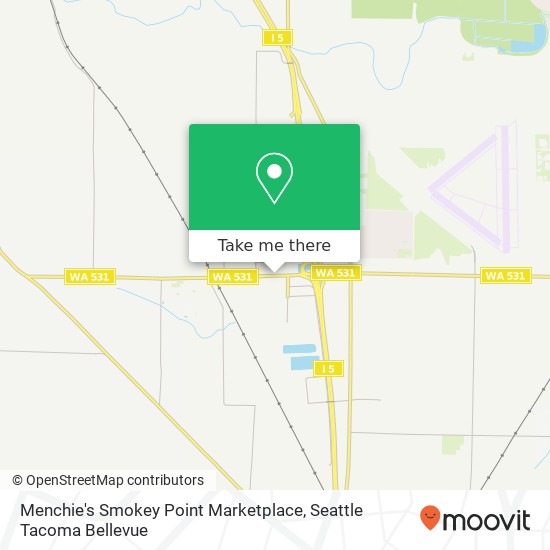 Mapa de Menchie's Smokey Point Marketplace, 2543 172nd St NE Marysville, WA 98271