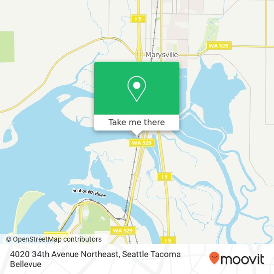 Mapa de 4020 34th Avenue Northeast