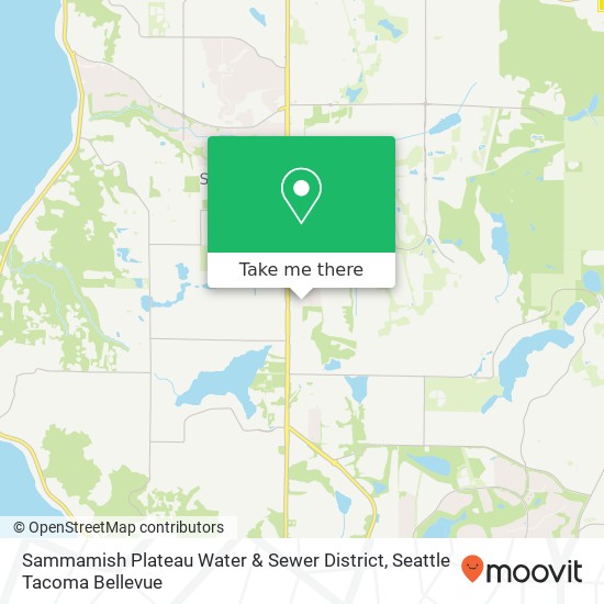 Mapa de Sammamish Plateau Water & Sewer District