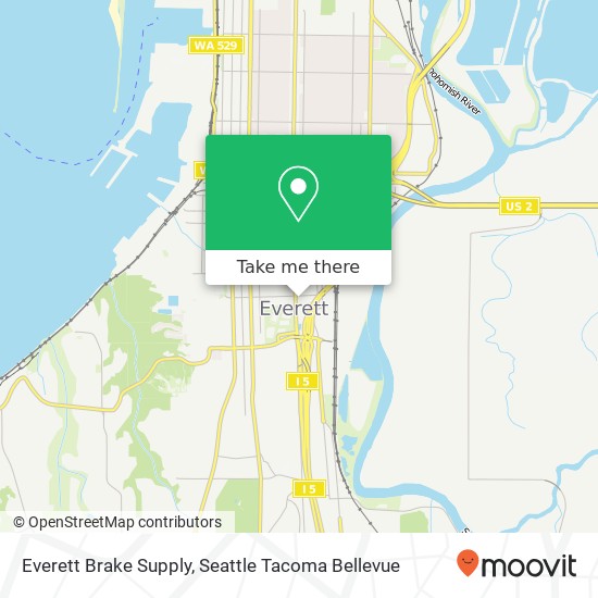 Mapa de Everett Brake Supply