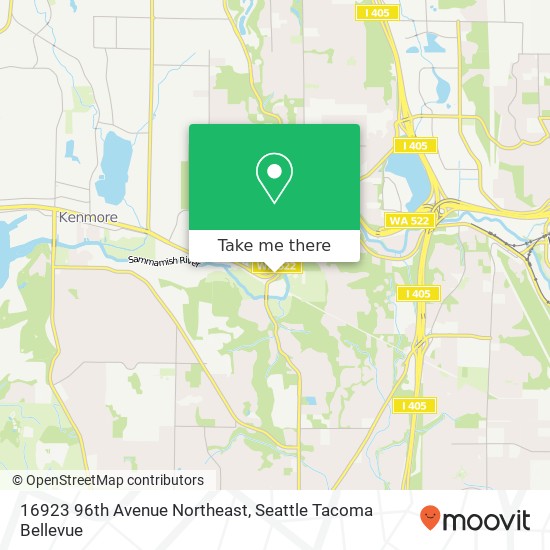 Mapa de 16923 96th Avenue Northeast