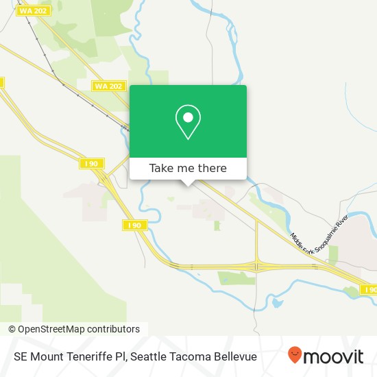 Mapa de SE Mount Teneriffe Pl