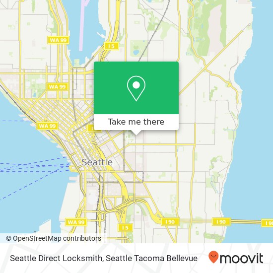 Seattle Direct Locksmith map