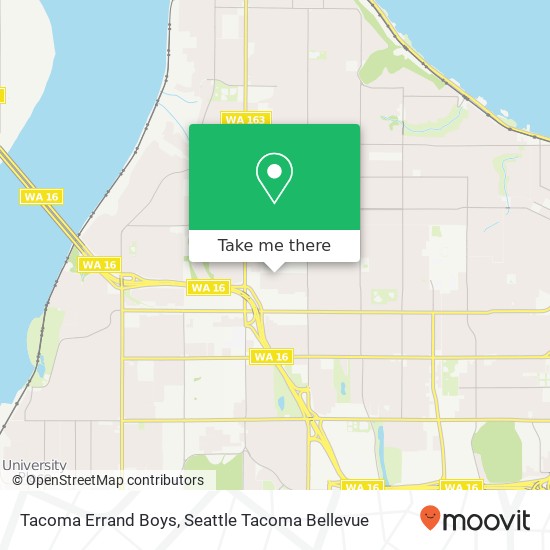 Tacoma Errand Boys map