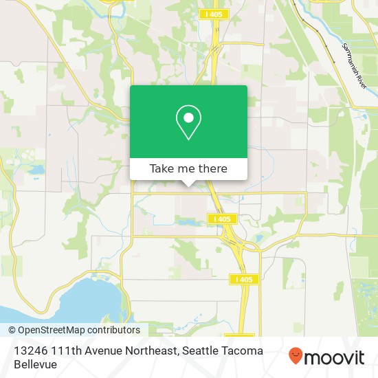 Mapa de 13246 111th Avenue Northeast